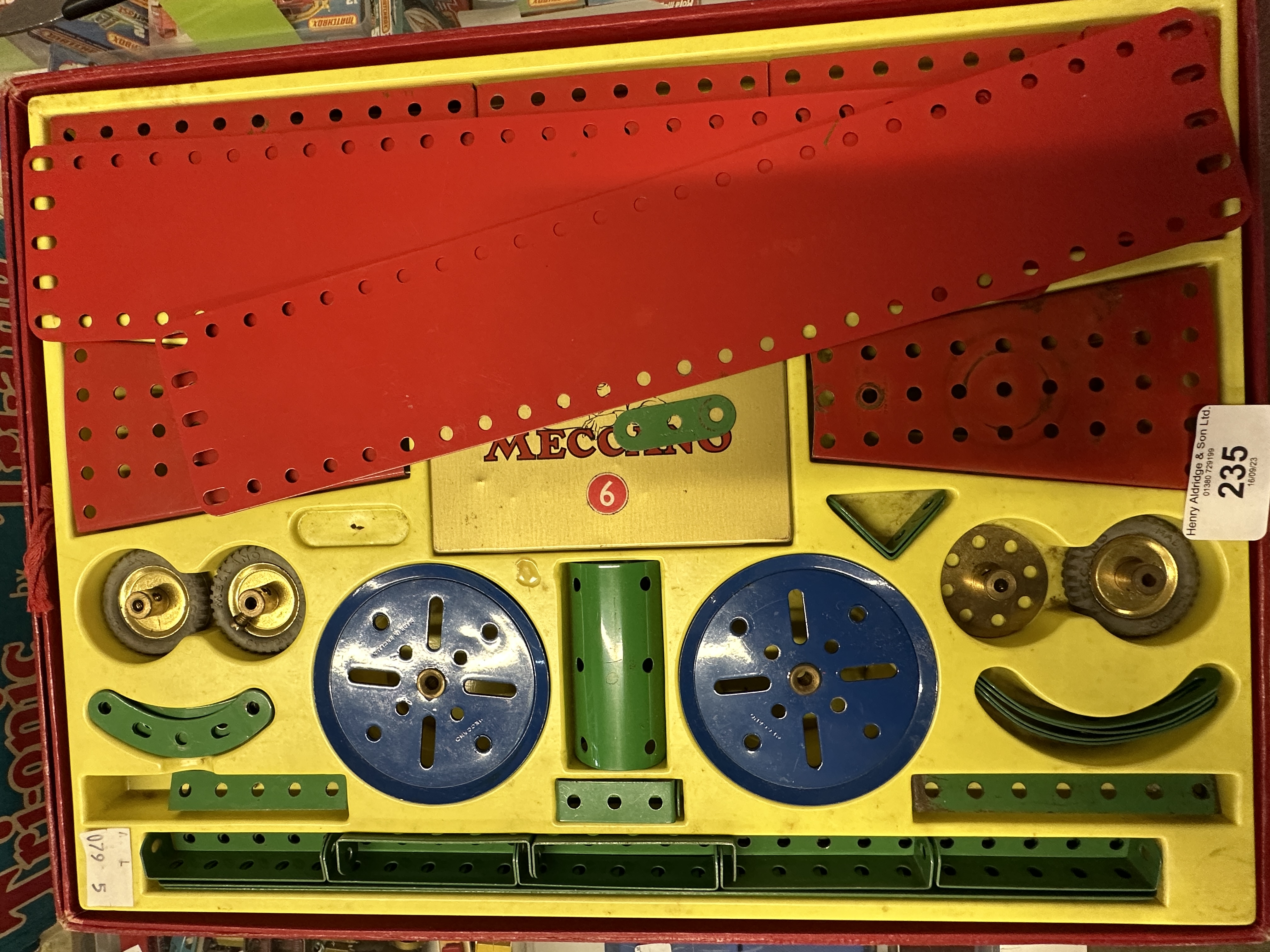 Toys & Games: Construction kits Meccano Outfit No. 6 complete in box, lightly playworn, plus a boxed