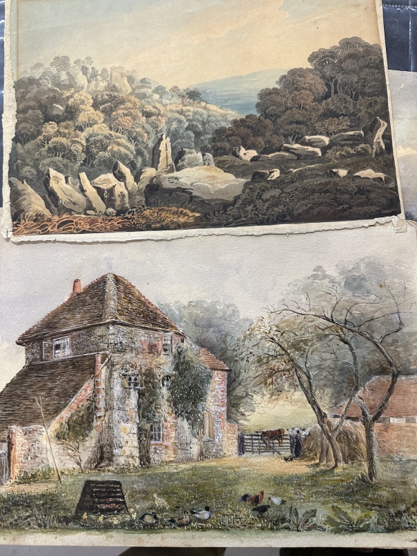 19th/20th century watercolours including works by Merton, Elizabeth Drake and Edward Hargitt. Mostly - Image 2 of 3