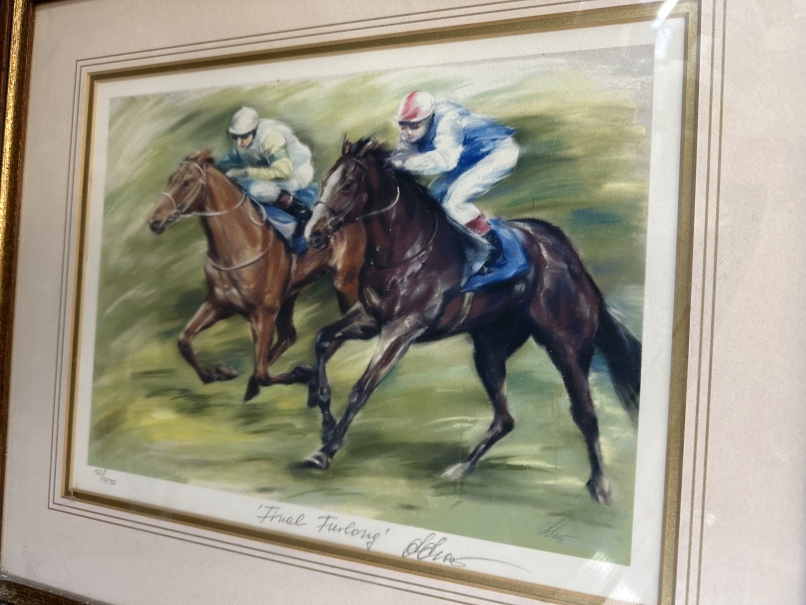 Prints: Large selection of horse racing limited edition prints includes "Lester Piggott" tribute " - Image 4 of 6