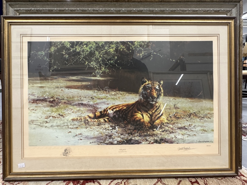 David Shepherd Signed Limited Edition Prints: First Light at Savuti 199/1500 19ins. x 30ins. Plus - Image 2 of 2