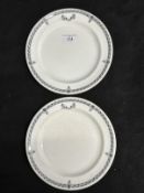 WHITE STAR LINE: Second-Class dinner plate in the pattern used on board the R.M.S. Olympic, later