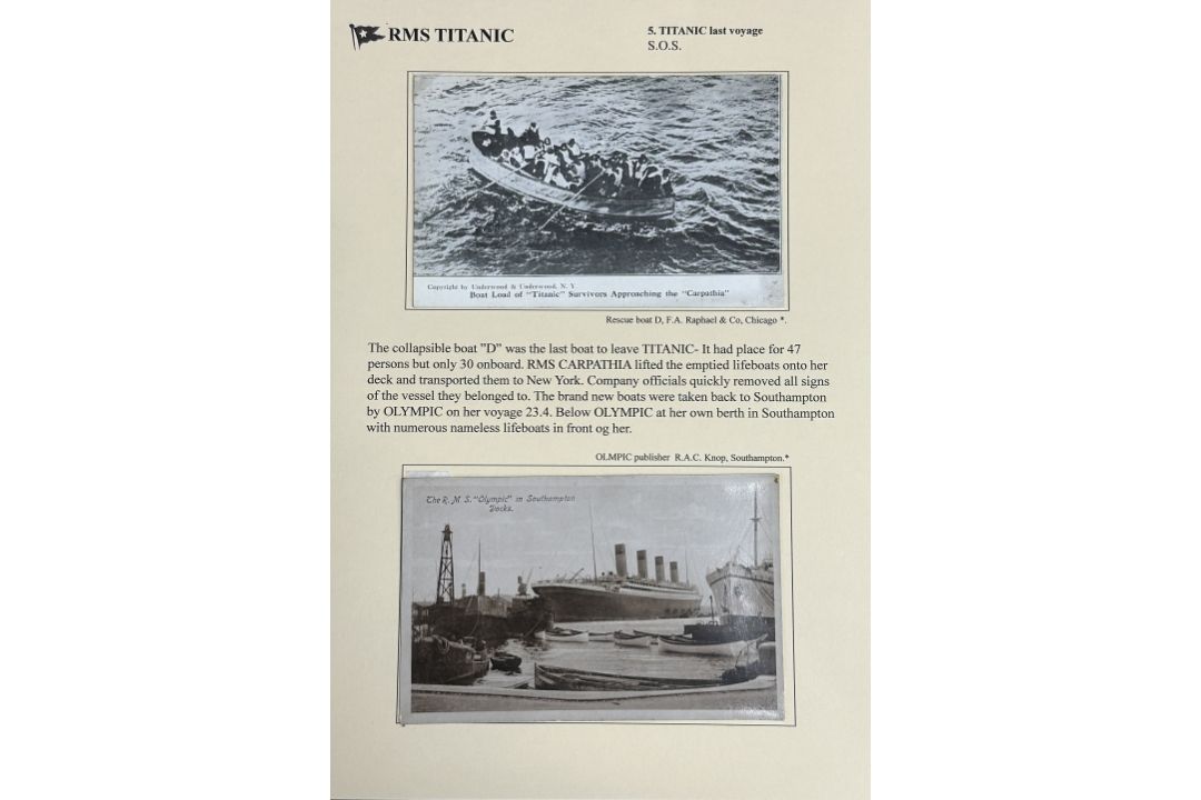 R.M.S. TITANIC: Rare Raphael and Company real photo postcard of a 'Boatload of Titanic survivors - Image 1 of 2
