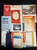 OCEAN LINER: Cunard-White Star R.M.S. Queen Mary, R.M.S. Queen Elizabeth and P&O Orient Line