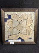 R.M.S. TITANIC: Harland and Wolff smoking room tile as used on Titanic and removed from Harland