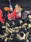 OCEAN LINER: Cunard Hotel Officers epaulettes various ranks, leather Cunard luggage tags, Cunard