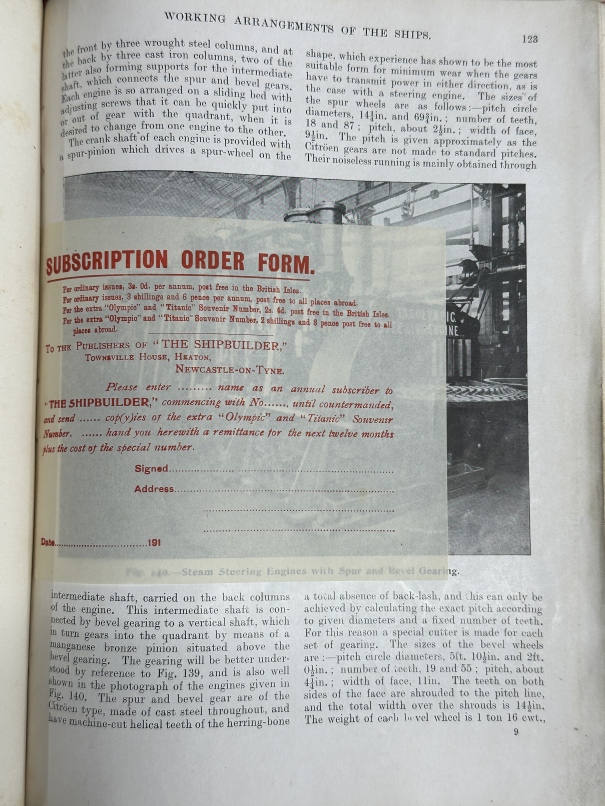 R.M.S. TITANIC: Rare soft bound edition of The Olympic/Titanic souvenir number of The Shipbuilder. - Image 2 of 4