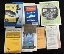 OCEAN LINER: Various ephemera including North German Line, Nederland Line and others.