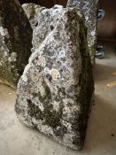 Gardenalia: Single stone staddle stone base.