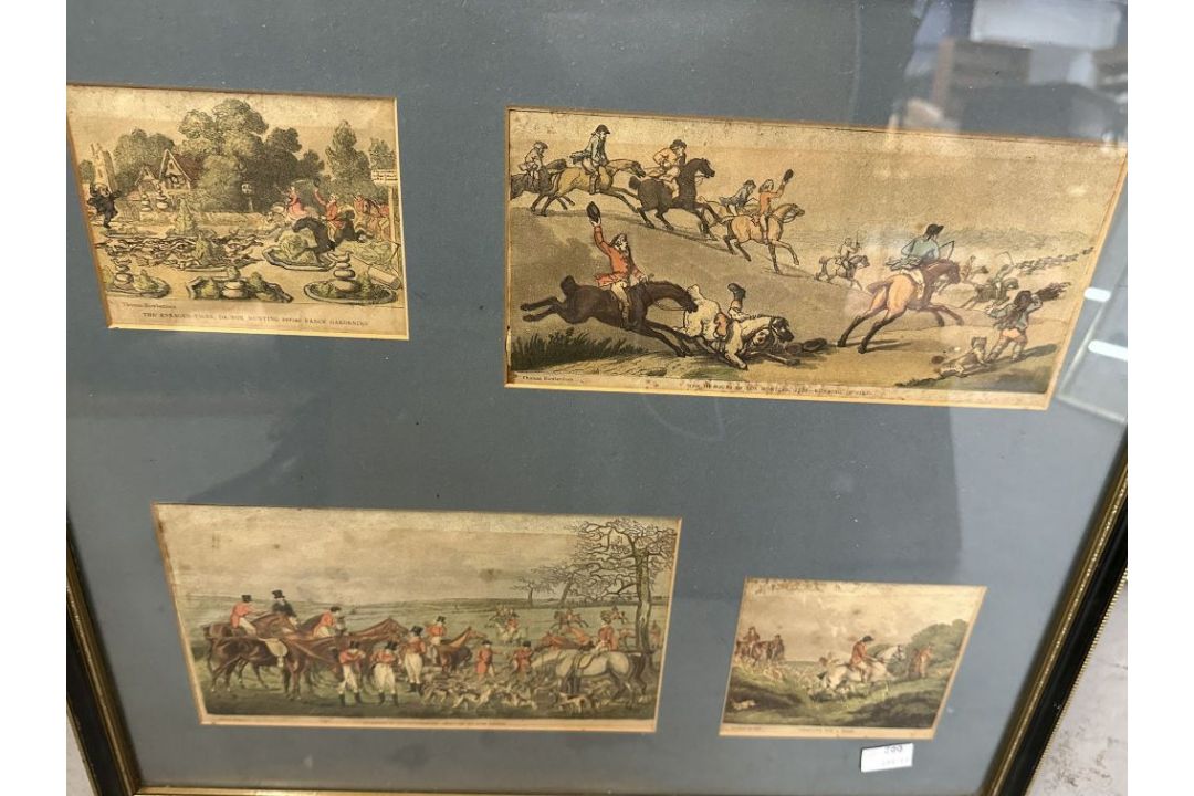 Hunting Engravings/Prints: Riding to Hounds, Point to Point, Cross-Country, etc. (10) - Image 3 of 3