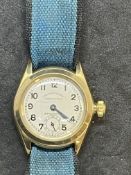 Watches: Ladies Rolex Oyster Perpetual retailed Armstrong, untested gold cased dial approx. 300mm.