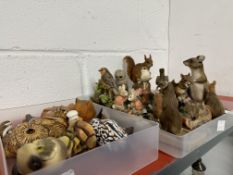 A collection of eleven small Border Fine Art Figures of birds (4), mice (4), rabbits and