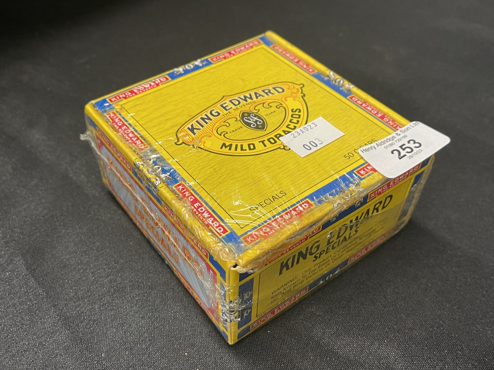 Cigars: King Edward 'Specials' 50 cigars in sealed box. - Image 2 of 3