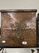 Beaten copper purdonium. 14ins. x 14ins.