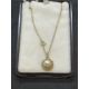 Jewellery: 9ct gold chain (18ins) with a pearl pendant attached, size of cultured pearl 7mm. - Image 2 of 3