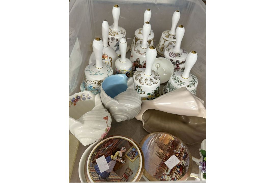 Collection of bells Hammersley Mary Mary, Ebb Tide, green/gold Christmas Bell, Cheerful Sound,