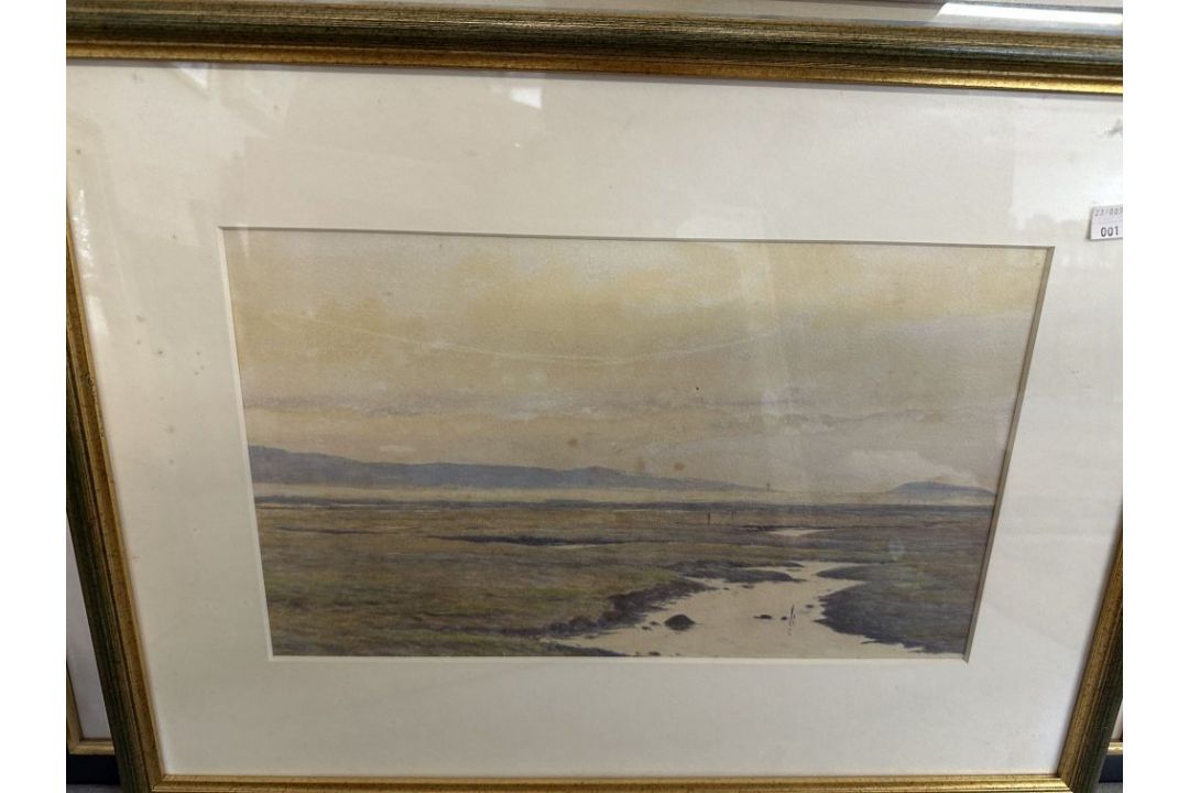 A selection of watercolours including coastal scenes, rural pasttimes, woodland and still life. Plus - Image 3 of 5