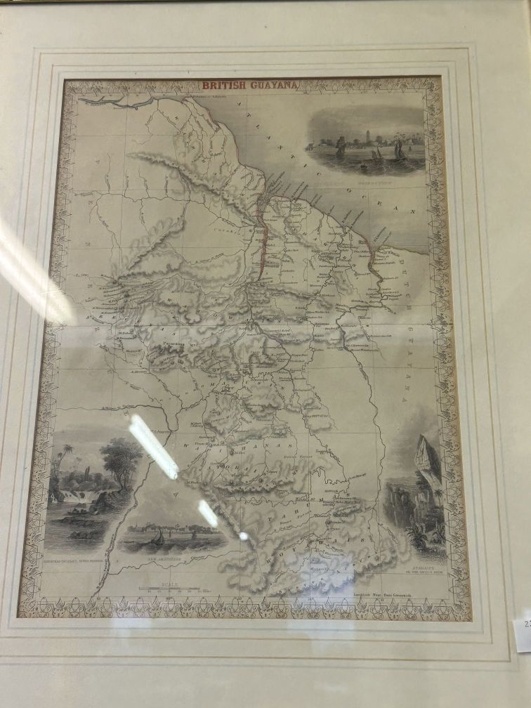 Unnamed Map of Exeter (street plan), coloured, framed and glazed. 14ins. x 10½ins. 19th century - Image 3 of 3