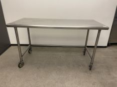 S.S Table On Wheels 66