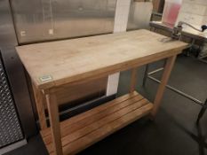 Maple Butcher Block Prep Table 48