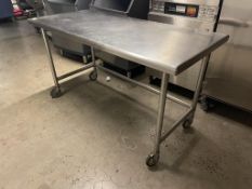 S.S Table On Wheels 66
