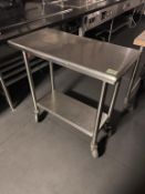 S.S Table On Wheels 36