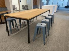 (8qty) Tolix Counter Stools & OHIO Table