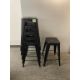 (6qty) Tolix Counter Stools Black 25"H - Image 1 of 4