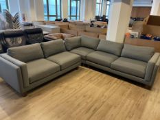 Room & Board 3pc (L) Sectional Dark Grey Couch 112