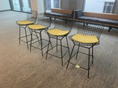 (4qty) Knoll Bertoia Stools Black