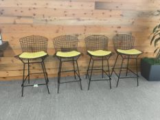 (4qty) Knoll Bertoia Stools Black