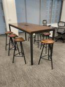 MASH Studios High top Table with (7) Stools