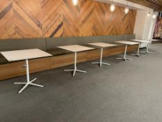 (6qty) Andreu World Podium Café Tables.