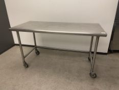 S.S Table On Wheels 66