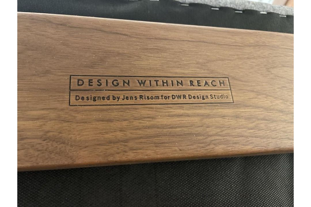 DWR Risom Rocker Chair Walnut / Heather - Image 7 of 7