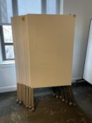 (7qty) Mobile Magnetic Dry Erase Room Divider White Boards