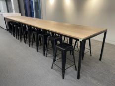 (20qty) Tolix Counter Stools & (2) OHIO Table