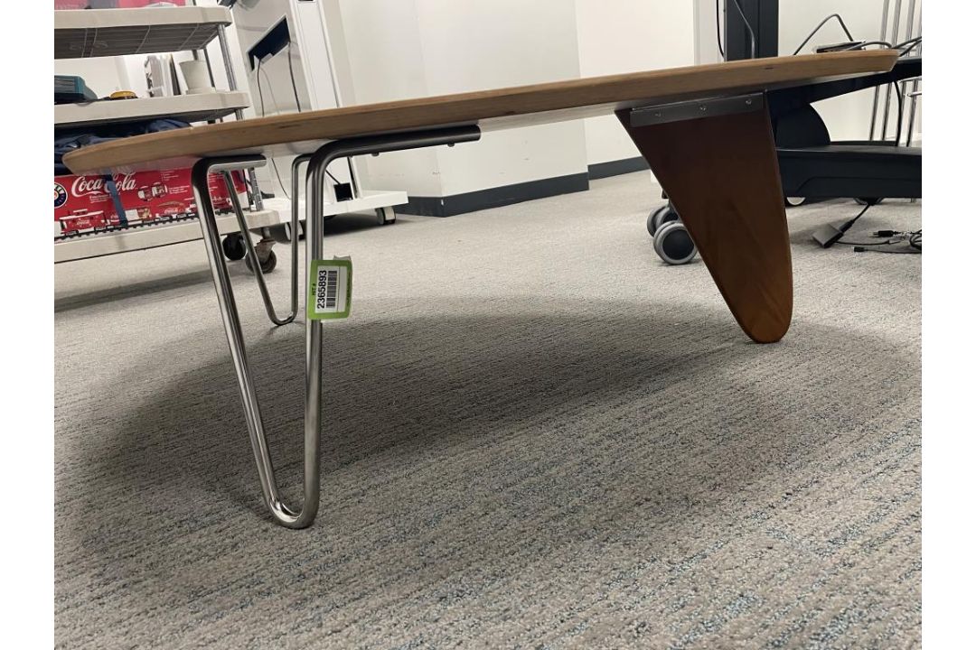 Herman Miller Noguchi Rudder Coffee Table, Brown - Image 4 of 5