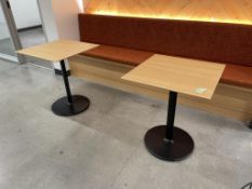 (8qty) Andreu World Podium Café Tables.