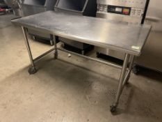 S.S Table On Wheels 66