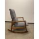 DWR Risom Rocker Chair Walnut / Heather - Image 3 of 7