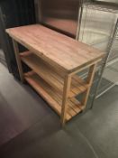 Maple Butcher Block Prep Table 48