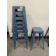 (7qty) Tolix Counter Stools Blue 25"H - Image 1 of 4