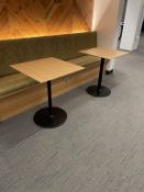 (8qty) Andreu World Podium Café Tables.