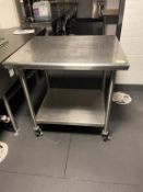 S.S Table On Wheels 36