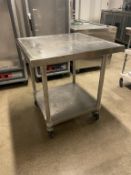 S.S Table on Wheels 30