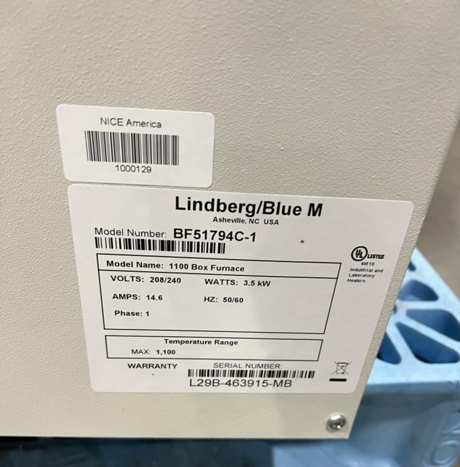 Thermo Scientific Box Furnace - Image 4 of 4