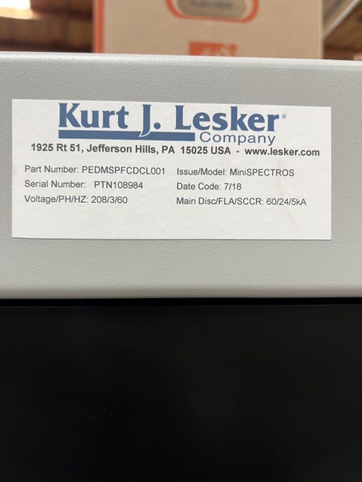 Kurt J Lesker PVD Mini Spectros - Image 11 of 12