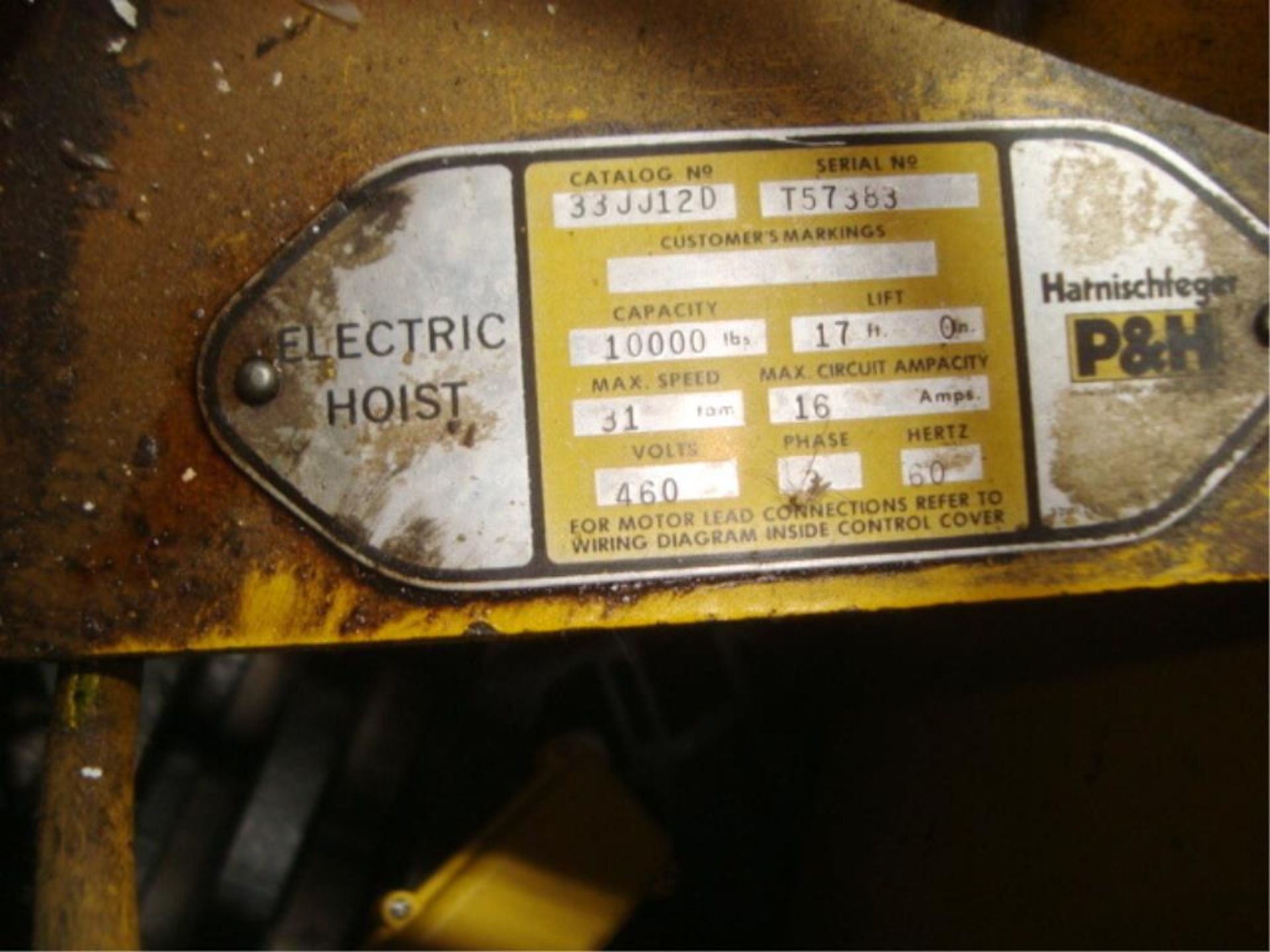 10,000 lb. Cap. Hevi-Lift Hoist - Image 4 of 6