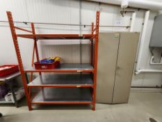 Metal Rack, 2 Door Storage Cabinet