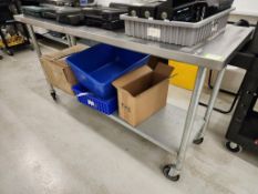 SS Table 6' With 1 Shelf